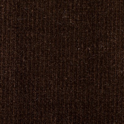 Old World Weavers Linley Deep Brown ESSENTIAL VELVETS VP 85361002 Brown Upholstery COTTON COTTON Solid Velvet  Fabric
