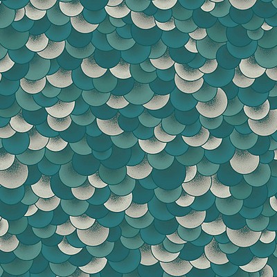 Scalamandre Wallcoverings Ecailles Aqua WH000023327 Blue  Modern Geometric Designs 