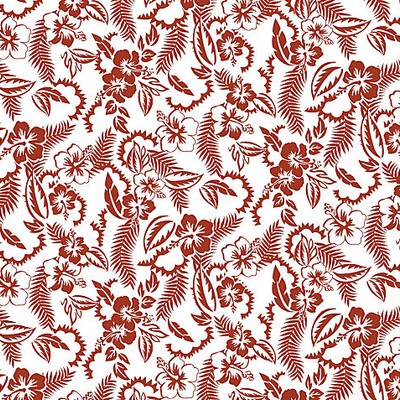 Scalamandre Wallcoverings Jamaique Brique WH000023338 Red  Flower Wallpaper 