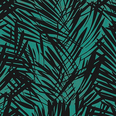 Scalamandre Wallcoverings Palmeraie Paon WH000046442 Blue  Tropical Wallpaper 