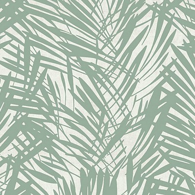 Scalamandre Wallcoverings Palmeraie Celadon WH000056442 Green  Tropical Wallpaper 