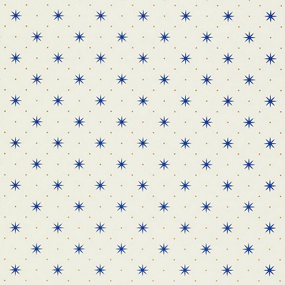 Scalamandre Wallcoverings Trixie Blue  Gold On White WHN000BP1003 Blue 100% PAPER Modern Geometric Designs Polka Dot Wallpaper 