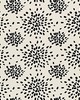 Scalamandre Wallcoverings FIREWORKS BLACK ON OFF-WHITE
