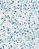 Scalamandre Wallcoverings SPATTER NAVY ON WHITE