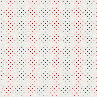 Scalamandre Wallcoverings Lee Red On White WHN000RP0665 Red  Novelty Prints Polka Dot Wallpaper 