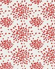 Scalamandre Wallcoverings FIREWORKS RED ON WHITE