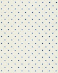 Trixie Blue Gold On White by   