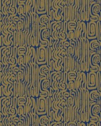 Bantu Nile Metallic Gold by  Scalamandre Wallcoverings 