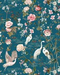 Lac De Venus Peacock Sky by  Scalamandre Wallcoverings 