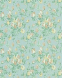 Roseraie Seafoam by  Scalamandre Wallcoverings 