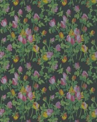 Roseraie Nightbloom by  Scalamandre Wallcoverings 