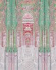 Scalamandre Wallcoverings PALATIAL JAIPUR - PANEL GREEN CORAL
