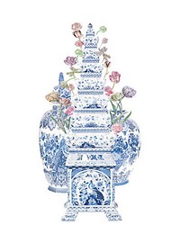 Tulipiere Flowers  Panel White by   
