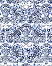 William  Mary Blue by  Scalamandre Wallcoverings 