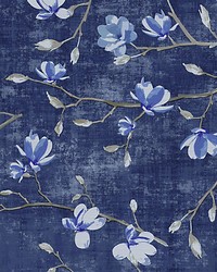 Bloom Delft Blue by  Scalamandre Wallcoverings 