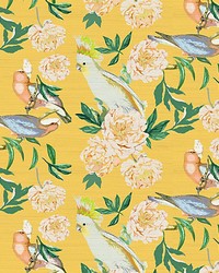 Peony Inspira Goldenrod by  Scalamandre Wallcoverings 