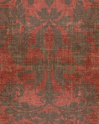 Palace Damask Clay by  Scalamandre Wallcoverings 