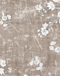 Blossom Fantasia Mocha by  Scalamandre Wallcoverings 