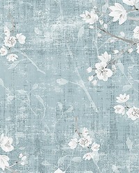 Blossom Fantasia Slate by  Scalamandre Wallcoverings 