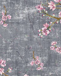 Blossom Fantasia Charcoal by  Scalamandre Wallcoverings 