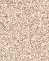 Caroline Terracotta by  Scalamandre Wallcoverings 