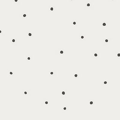 Scalamandre Wallcoverings Otis Graphite WSB00090828 Black  Polka Dot Wallpaper 