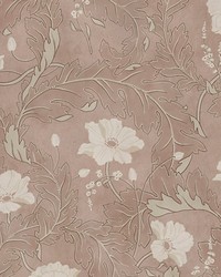 Poppy  Mural Blush by  Scalamandre Wallcoverings 