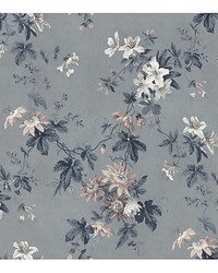 Faded Passion  Mural Misty Blue by  Scalamandre Wallcoverings 