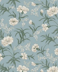 Emilie Sky Blue by  Scalamandre Wallcoverings 