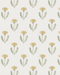 Maskrosen Spring Green by  Scalamandre Wallcoverings 