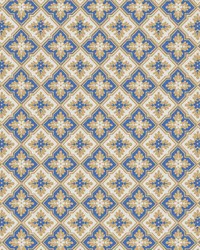 Edvin Blue by  Scalamandre Wallcoverings 
