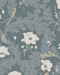 Charlotta Petrol by  Scalamandre Wallcoverings 
