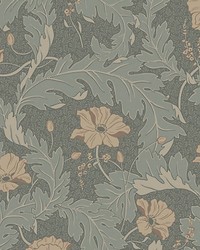 Charlotta Forest Green by  Scalamandre Wallcoverings 