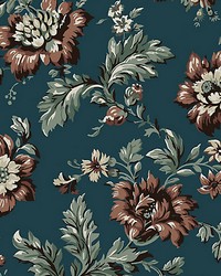 Rosenholm Midnight Blue by  Scalamandre Wallcoverings 