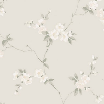 Scalamandre Wallcoverings Engla Sandstone WSB0086ENGLA Brown  Flower Wallpaper 