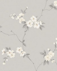 Engla Mineral Grey by  Scalamandre Wallcoverings 