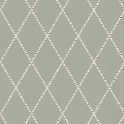 Scalamandre Wallcoverings Gabriel Sage Green WSB00940491 Green  Diamonds and Ogee 