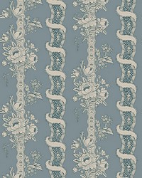 Alexandra Misty Blue by  Scalamandre Wallcoverings 