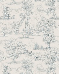 Montfort Indigo Blue by  Scalamandre Wallcoverings 