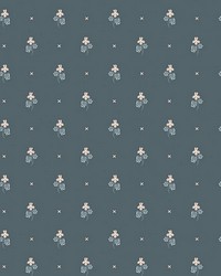 Mimi Indigo Blue by  Scalamandre Wallcoverings 