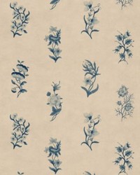 Victoria Mural Blue by   