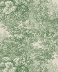 Forest Toile Mural Green by   