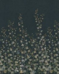Ivy Mural Midnight Blue by   