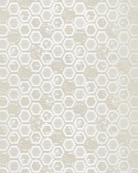 Hexagon Inspiration Sand by  Scalamandre Wallcoverings 