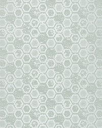 Hexagon Inspiration Mist by  Scalamandre Wallcoverings 