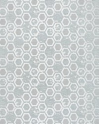 Hexagon Inspiration Glacier by  Scalamandre Wallcoverings 