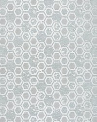 Hexagon Inspiration Glacier by  Scalamandre Wallcoverings 