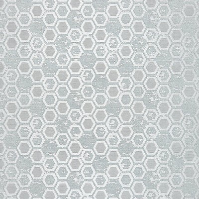 Scalamandre Wallcoverings Hexagon Inspiration Glacier WTT661426 White 