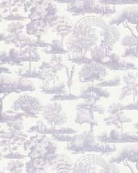 Garden Toile Lavender by  Scalamandre Wallcoverings 