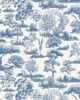 Scalamandre Wallcoverings GARDEN TOILE INDIGO